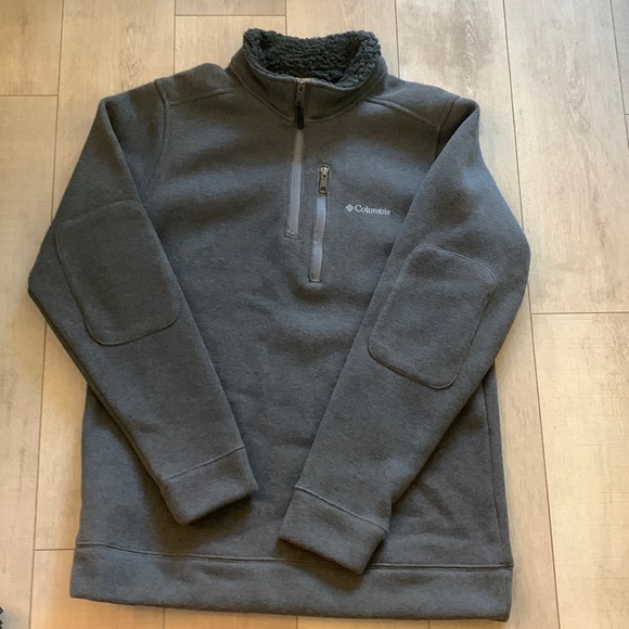 Columbia-  NWOT size  large Terpin point 11 gray Athletic sweater quarte… - Picture 2 of 13
